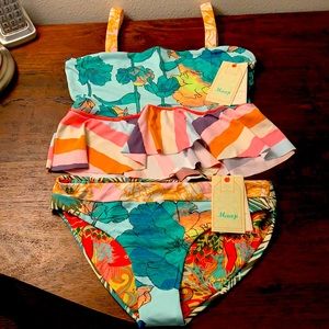 Girls Maaji Size 14 Peplum Bikini Set